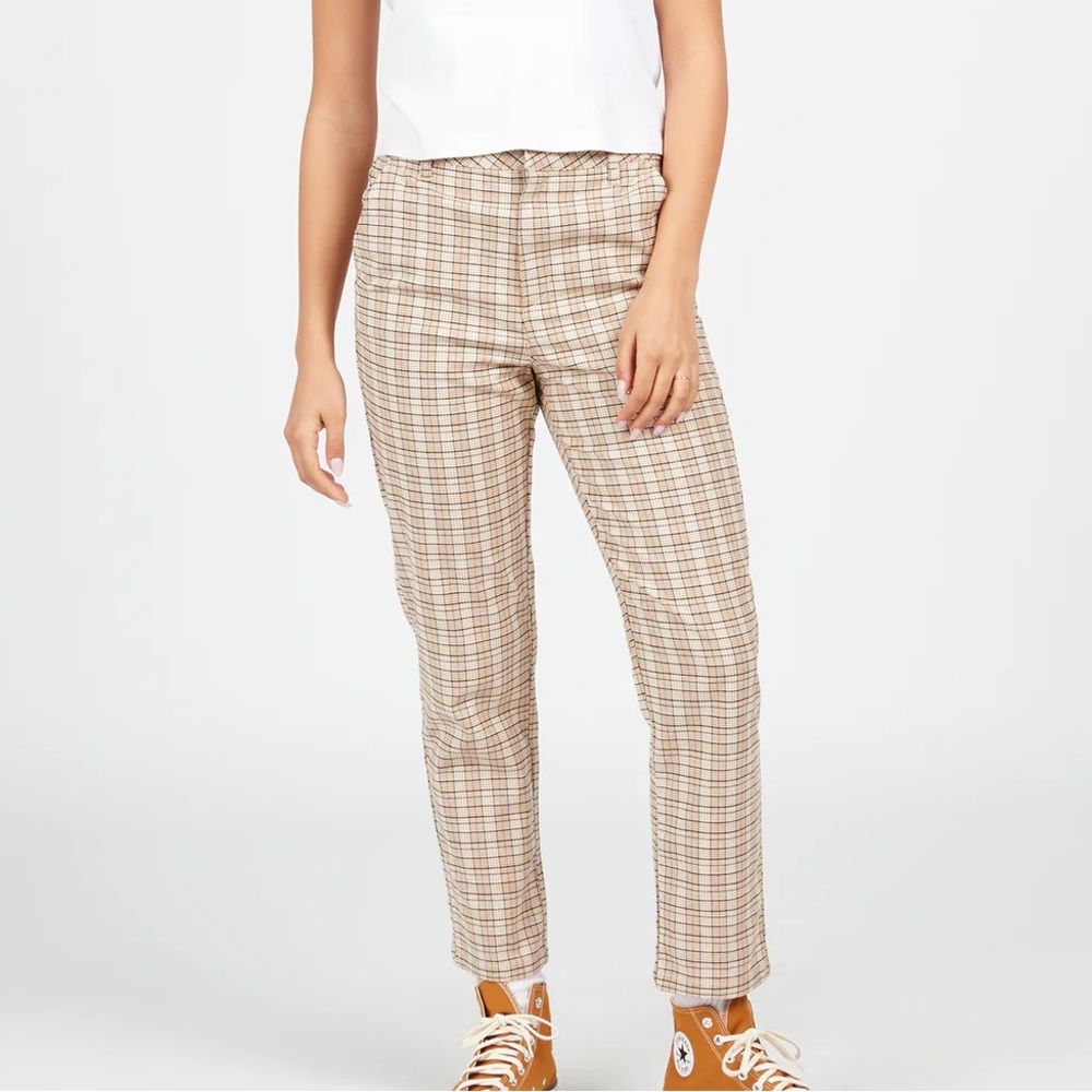 Volcom 28 x 27 Pants Frochickie High Rise Ankle Fit Chino in Bronze
